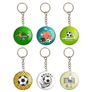جاکلیدی خندالو مدل فوتبال Football کد 1663A مجموعه 6 عددی