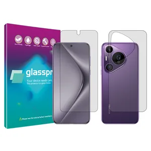 Glasspro Resistant model Transparent screen protector suitable for Huawei Pura 70 Pro mobile phone Along with the phone back protector