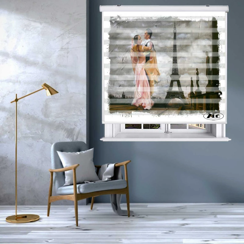 پرده زبرا زیو مدل P6039 سایز 150x200 سانتی متر