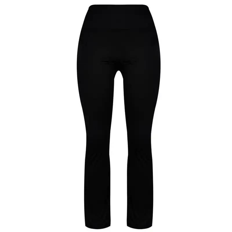 ست نیم تنه و شلوار ورزشی زنانه مدل 268024202 اسپندکس رنگ مشکی