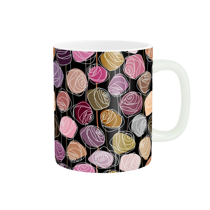 ماگ پاد آفرین طرح گل کد 5467