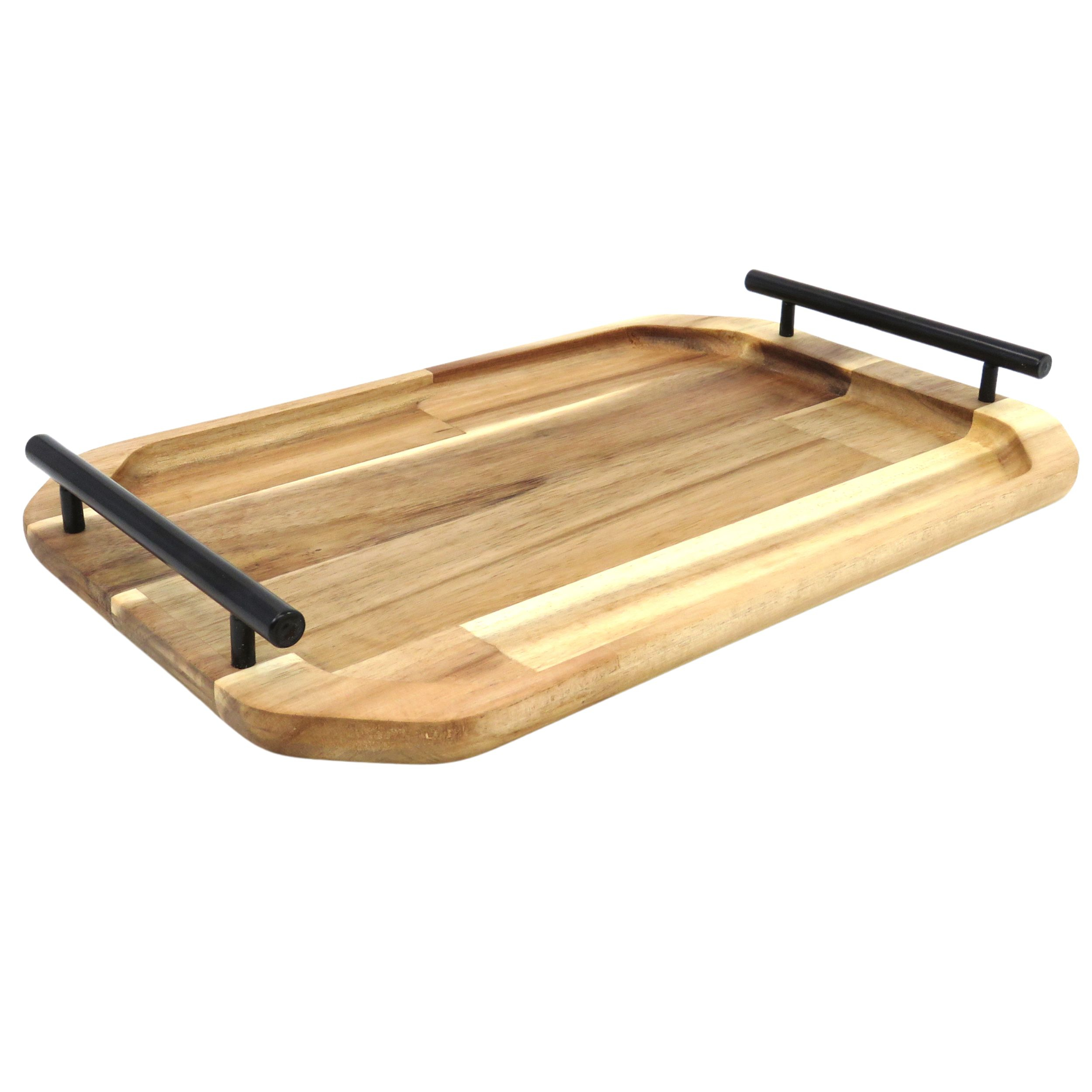 سینی گردو مدل چوبی دسته دار SN022