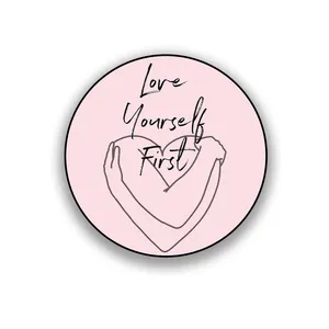 زیر لیوانی طرح انگیزشی love yourself first