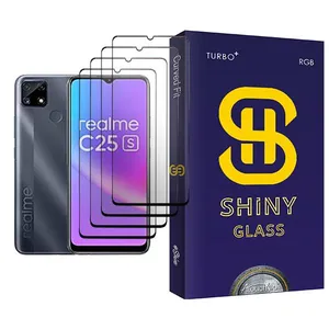 Atouchbo Shiny Glass MIX004 Screen Protector For Realme C25s Pack Of 4