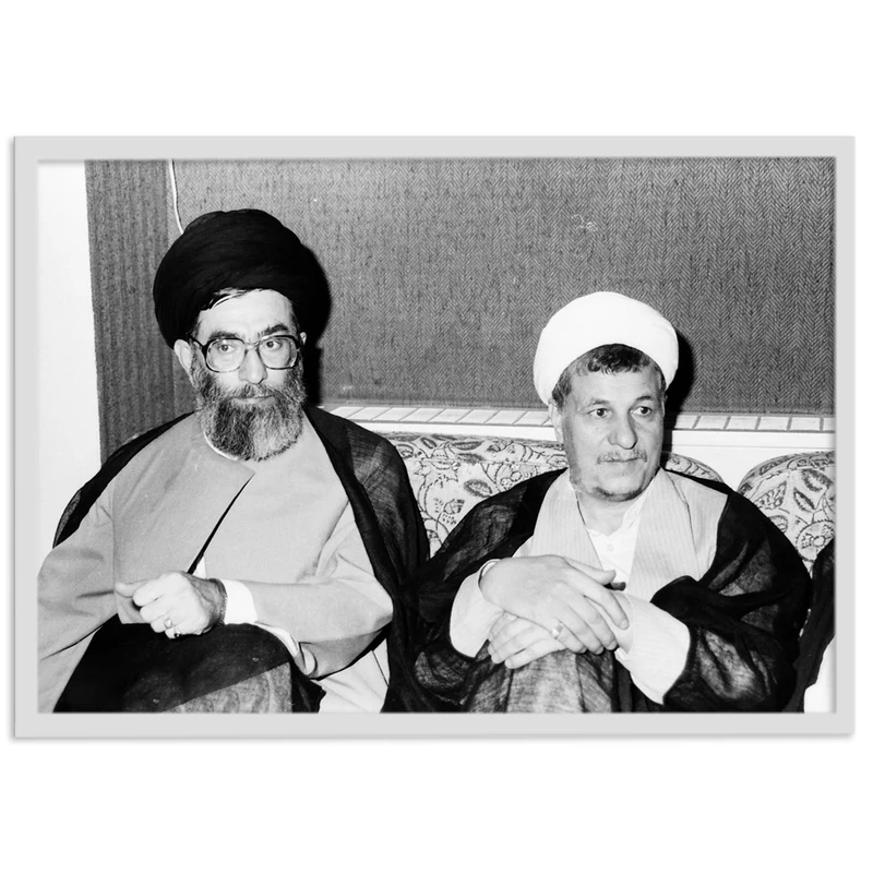 تابلو بکلیت طرح آیت الله سید علی خامنه ای و اکبر هاشمی رفسنجانی مدل W-s2113