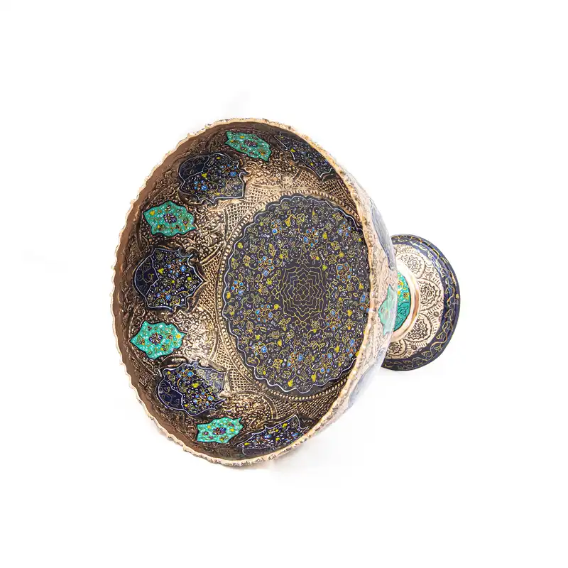 کاسه قلمزنی طرح تذهب کد 6985