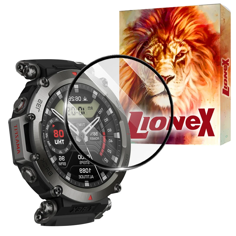 محافظ صفحه نمایش لایونکس مدل LWPM مناسب برای ساعت هوشمند امیزفیت T-Rex Ultra