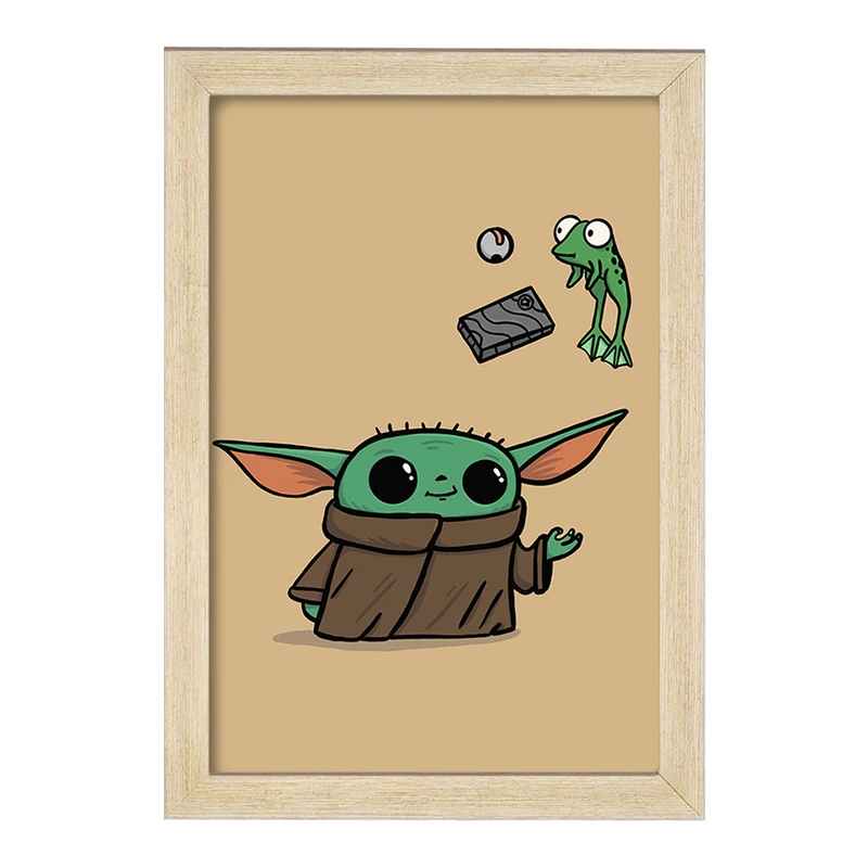 تابلو خندالو مدل یودا سریال جنگ ستارگان کد 26077