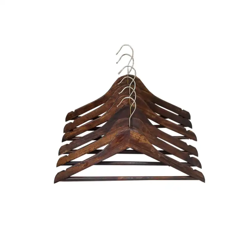 چوب لباسی مدل Kw12 چوبی بسته 12 عددی