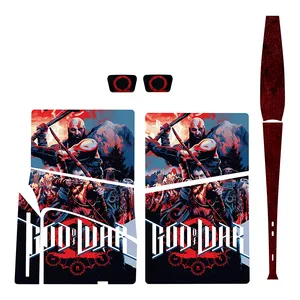 برچسب کنسول بازی پلی استیشن5 اسلیم دیسک خور توییجین وموییجین مدل God of War 28 مجموعه7 عددی