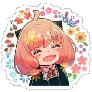 استیکر لپ تاپ مدل Cute Anya