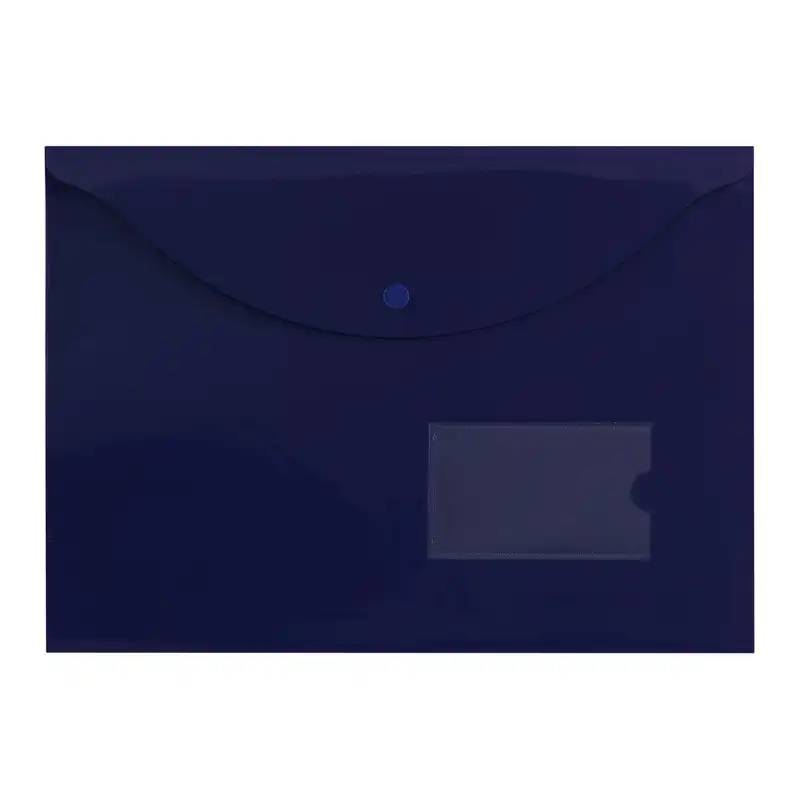 پوشه دکمه دار پاپکو مدل بیزنس - A4-116BM بسته 6 عددی