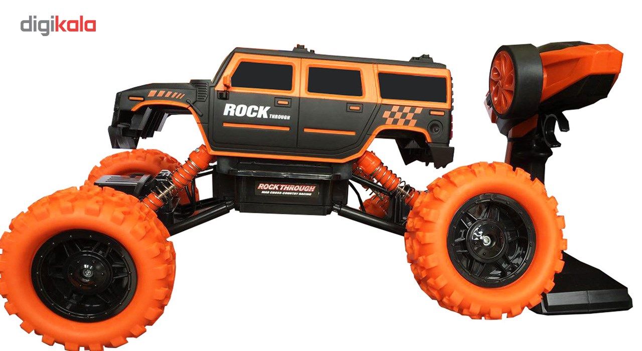 ماشین اسباب بازی کنترلی آفرود قدرتی نارنجی مدل Racing Rally