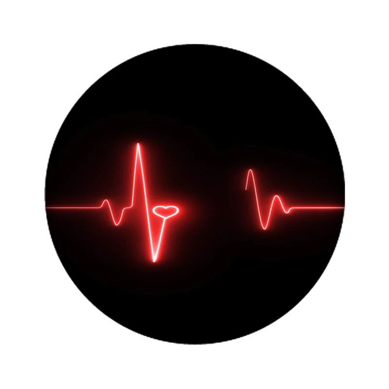 استیکر لپ تاپ طرح نوار قلب کد 4662