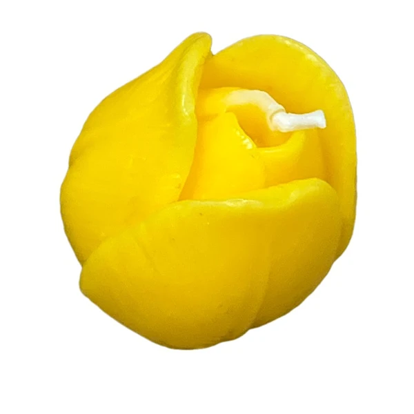 شمع دست ساز مدل غنچه رز