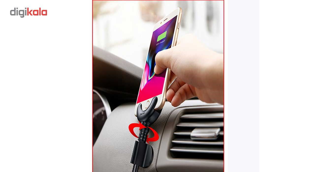 پایه نگه دارنده و شارژر  باسئوس مدل O-Type Car Mount Cable