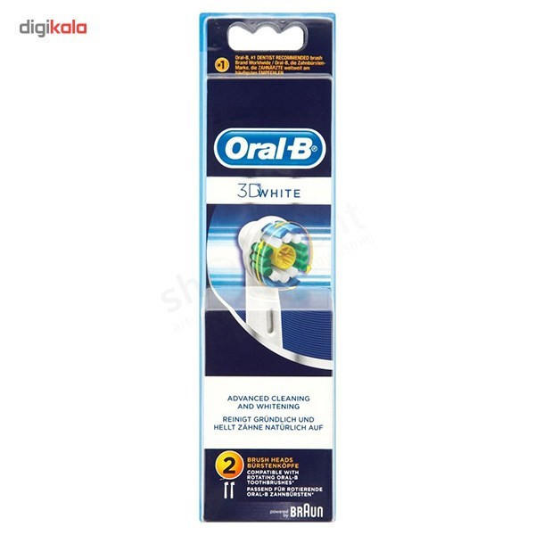 سری یدک مسواک برقی اورال-بی 3D White EB18 بسته 2 عددی