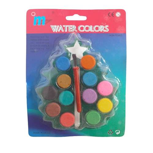 آبرنگ 12 رنگ مدل ستاره