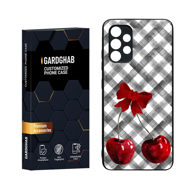 کاور گارد قاب مدل دورژله ای پشت گلس دخترانه مناسب برای گوشی موبایل سامسونگ Galaxy A32 4G