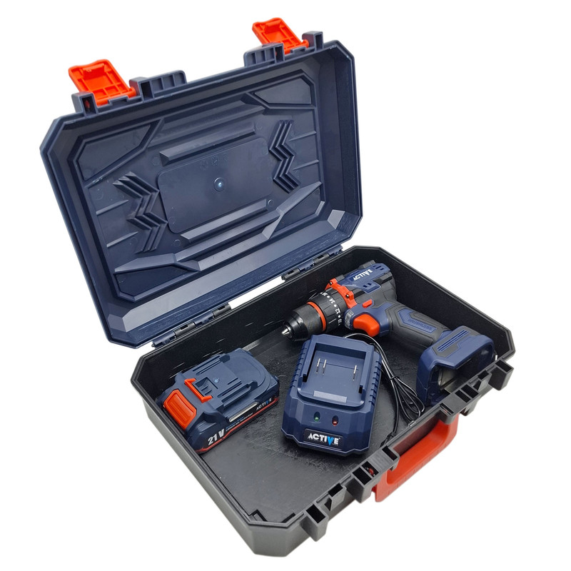 دریل چکشی شارژی صنعتی براشلس 10میلی متری 21 ولت اکتیو مدل AC_7821CH