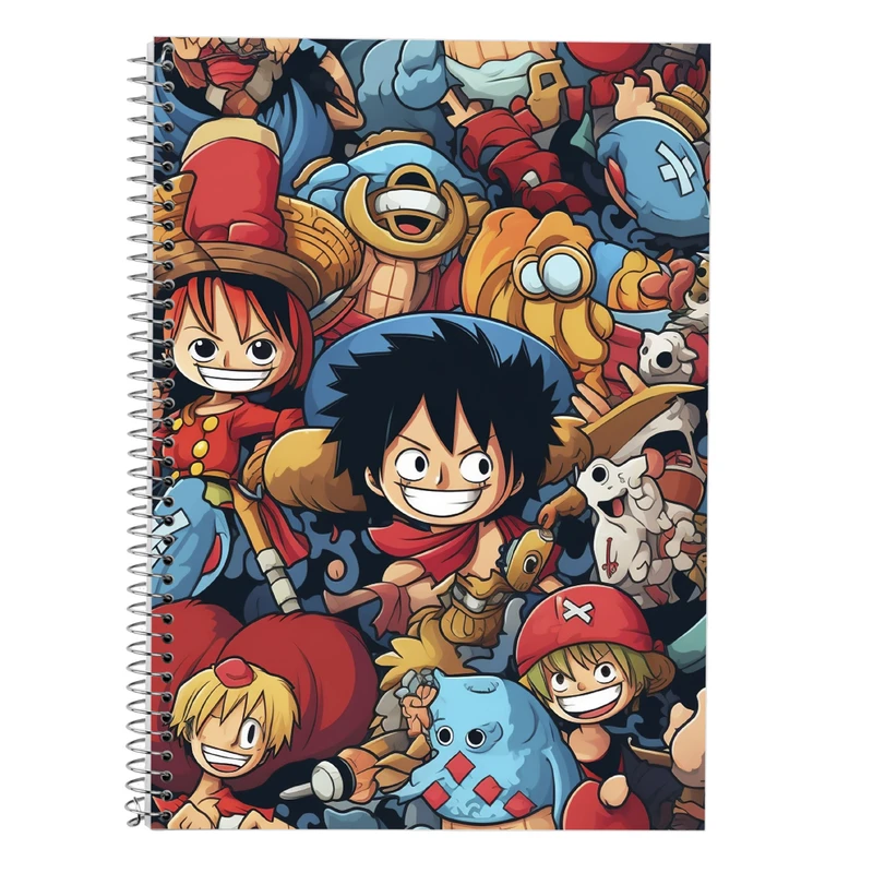 دفتر زبان 50 برگ مدوپد مدل سه خط طرح وان پیس One Piece کد DF11530