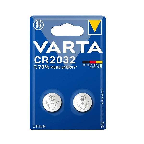 باتری سکه ای وارتا مدل ORGINAL CR 2032 بسته 2 عددی