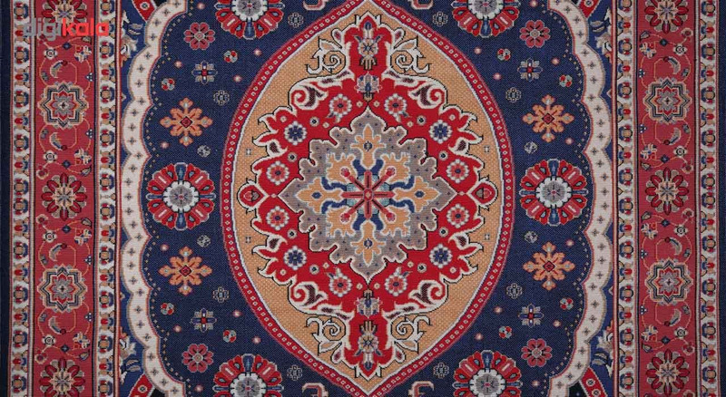 گلیم ماشینی اسپادانا سرمه‌ای کد 5009