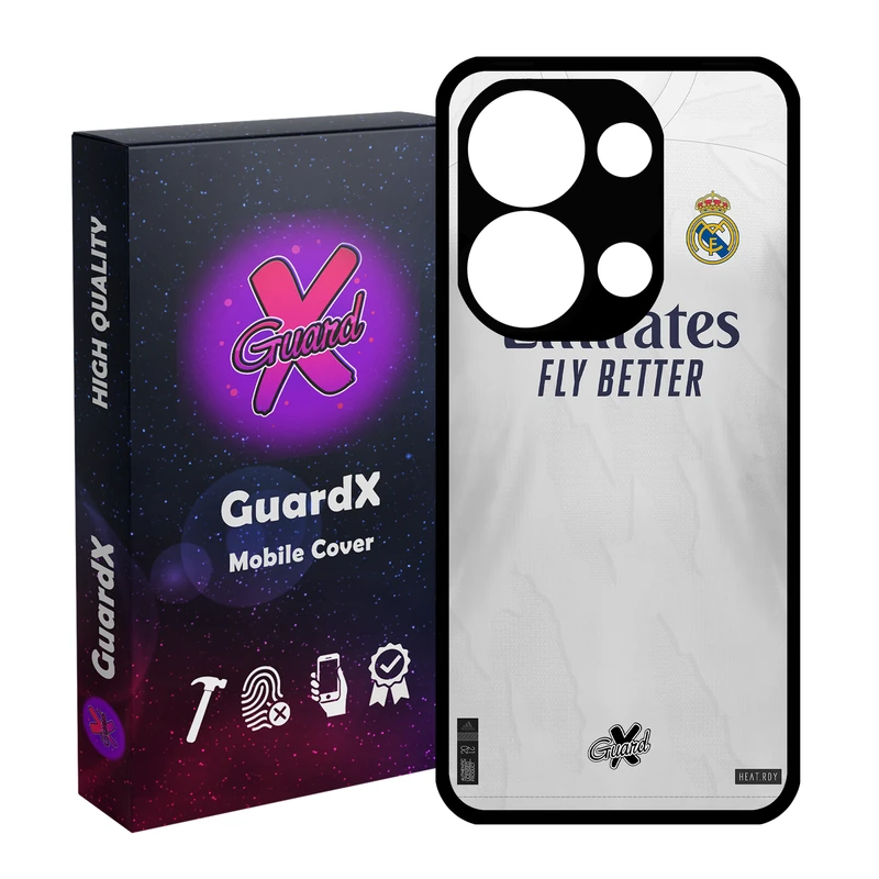 کاور گارد ایکس طرح Real Madrid مناسب برای گوشی موبایل شیائومی Redmi Note 13 Pro 4G / Poco M6 Pro 4G