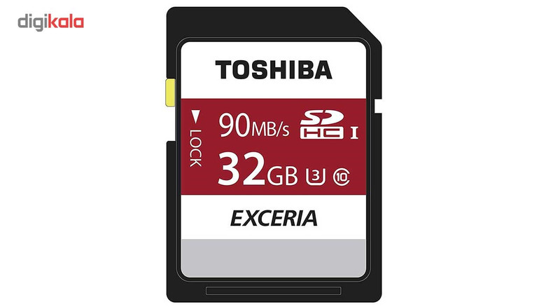 کارت حافظه SDHC توشیبا مدل Exceria N302 کلاس 10 استاندارد UHS-I U3 سرعت 90MBps ظرفیت 32 گیگابایت