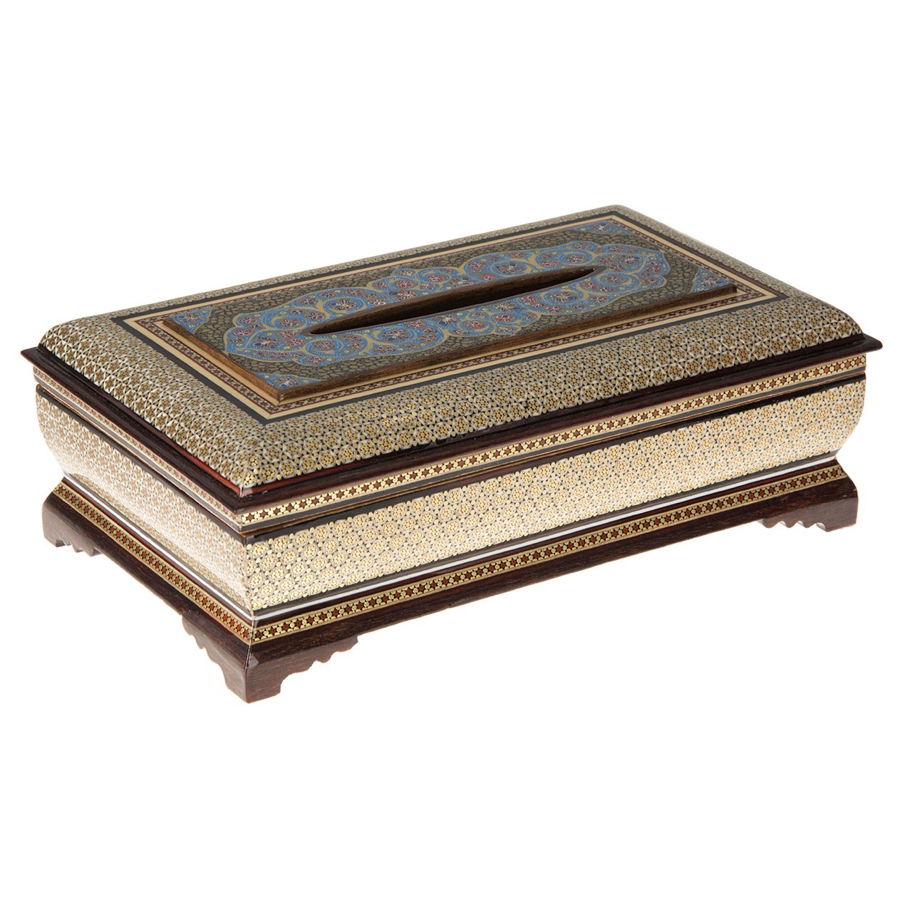 جعبه دستمال کاغذی خاتم  اثر کروبی کد 65