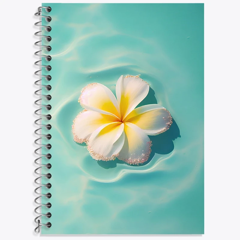 دفتر لغت 50 برگ خندالو طرح گل سفید کد N5862