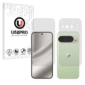 Unipro Explosion Proof model matte screen protector suitable for Google Pixel 10 Pro XL mobile phone along with the back protector