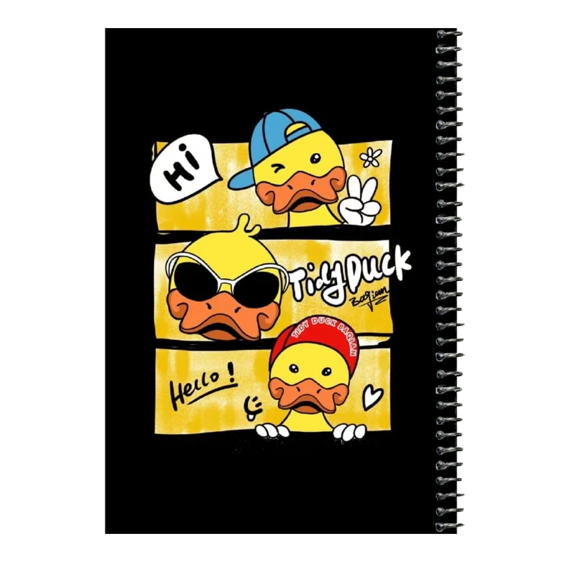 دفتر مشق 80 برگ اس جی مدل اردک های خوشحال    