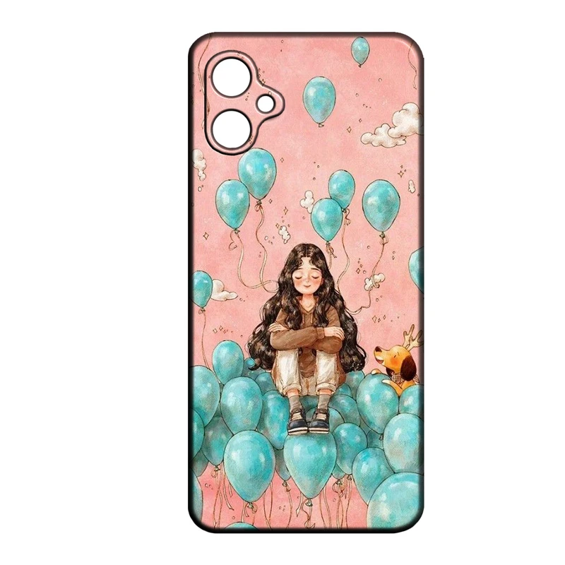 کاور طرح دخترانه کد 268 مناسب برای گوشی موبایل سامسونگ Galaxy A07