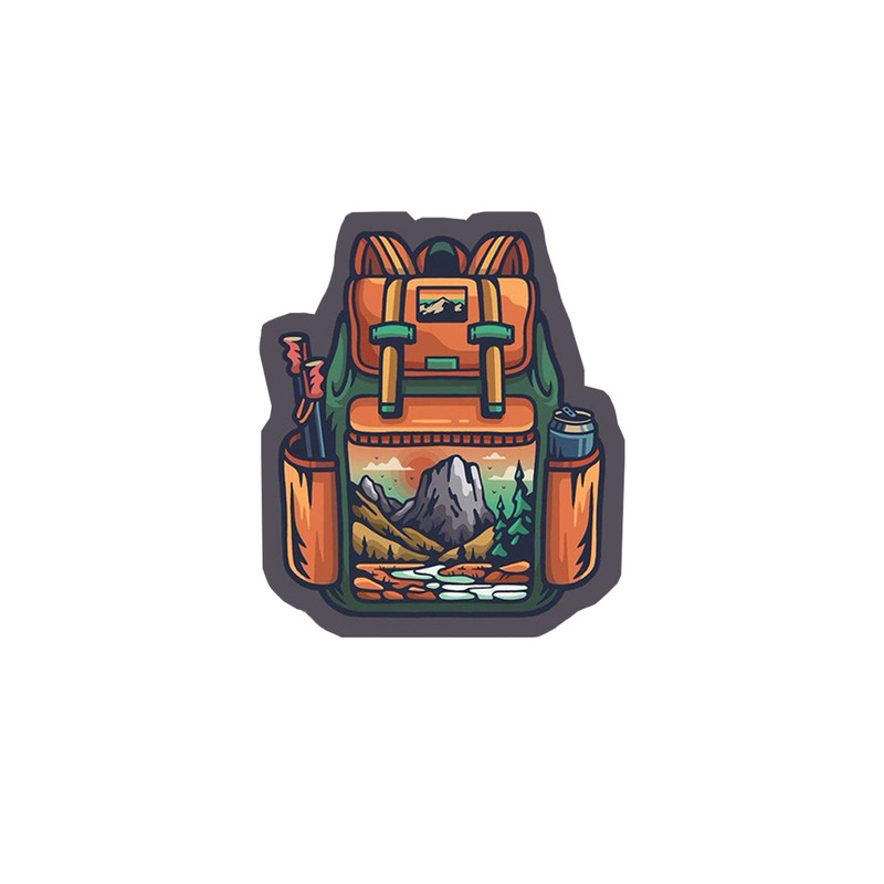 استیکر لپ تاپ لولو طرح کوله پشتی ماجراجویی کد 279