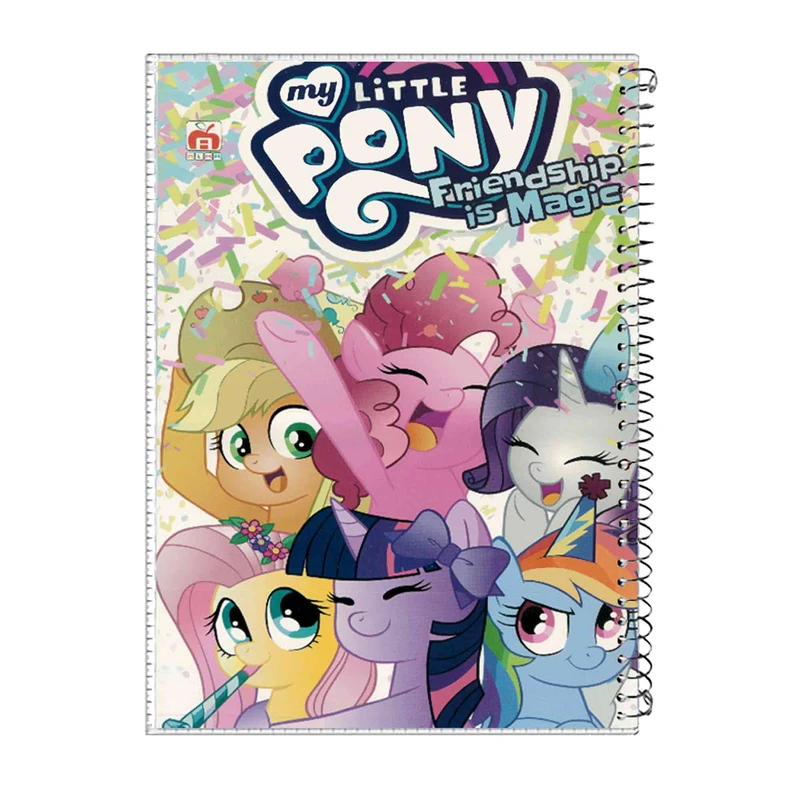 دفتر مشق 100 برگ آلما طرح PONY مدل طلقی کد 7117