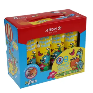 Arya 7014 8 Color Finger Paint 75ml