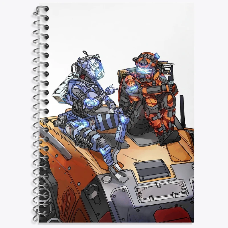 دفتر لغت 50 برگ خندالو طرح بازی تایتان فال (Titanfall) کد 32590