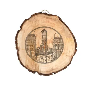 دیوارکوب چوبی مدل شهر