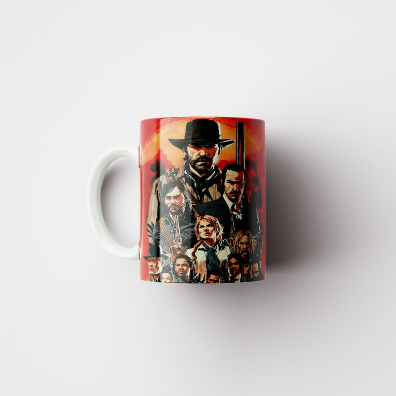 ماگ طرح بازی Red Dead Redemption کد 07