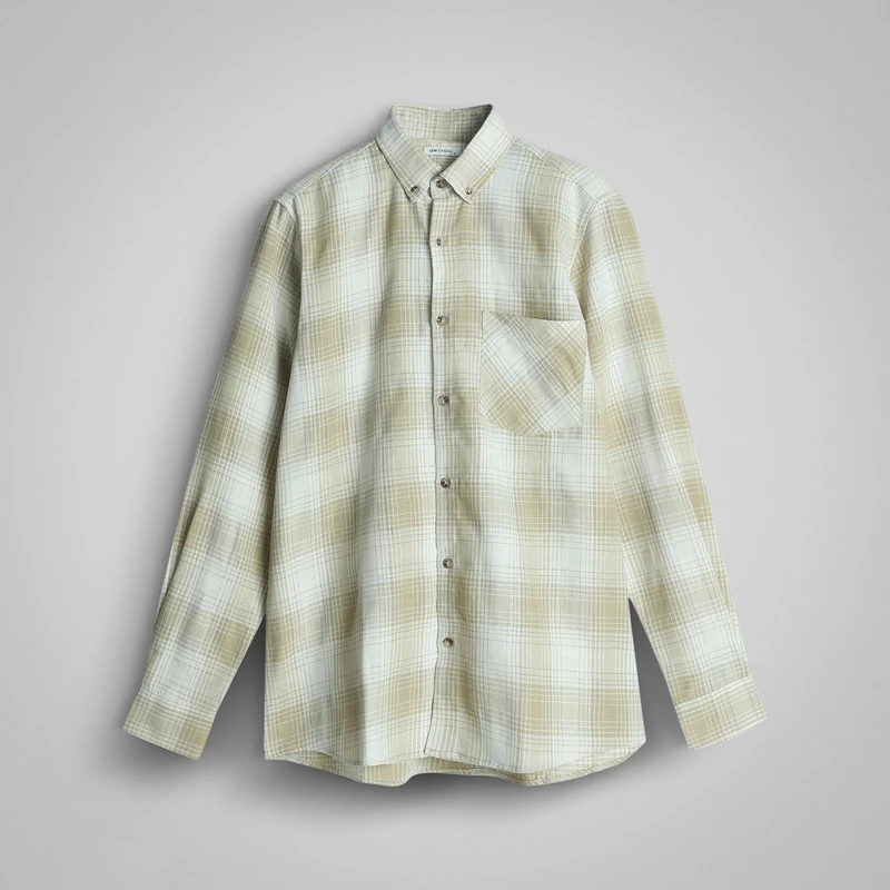 پیراهن آستین بلند یقه برگردان مردانه ال سی وایکیکی مدل W533426Z8