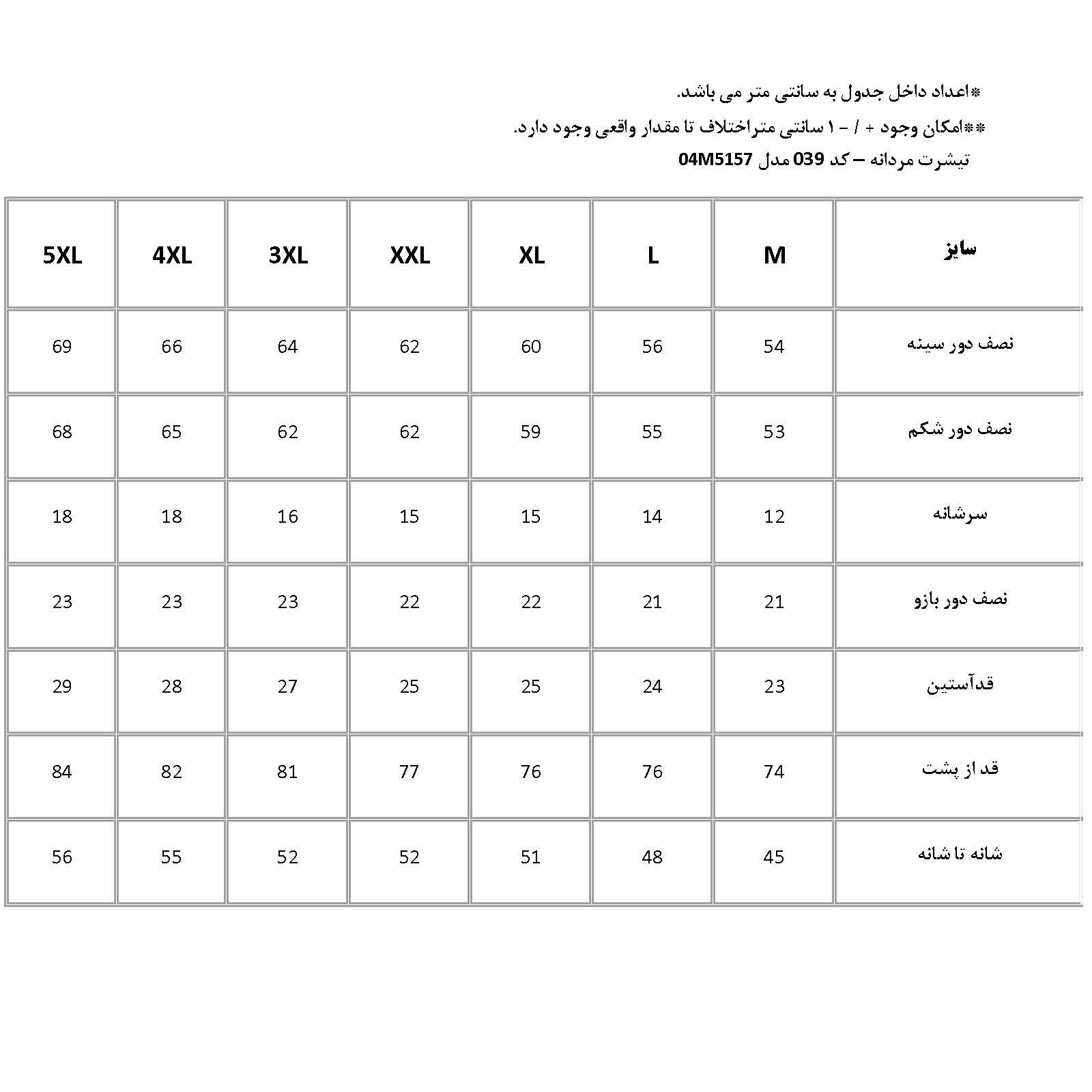 تی‌شرت آستین کوتاه مردانه پاتن جامه مدل 04M5157 رنگ مشکی -  - 6