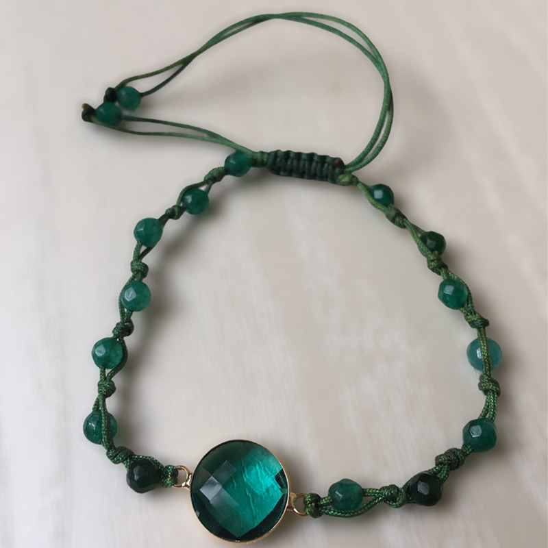 دستبند زنانه مدل زمرد