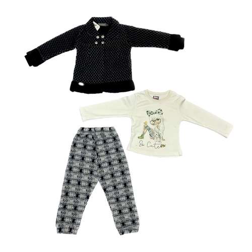 ست 3 تکه لباس دخترانه مدل Z3015