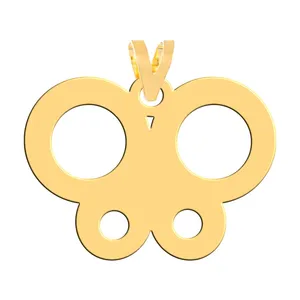 آویز گردنبند طلا 18 عیار زنانه فرشته مدل پروانه WNL-000522