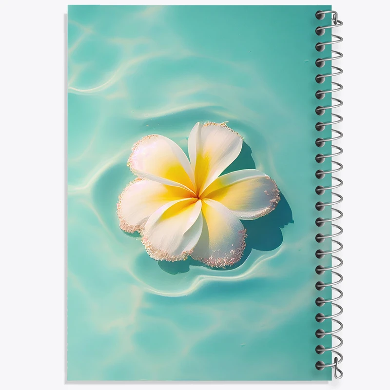 دفتر نقاشی 50 برگ خندالو طرح گل سفید کد N5862