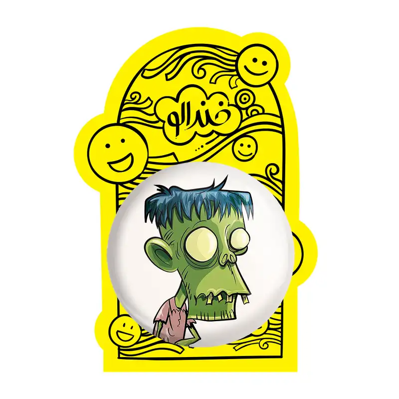 آینه جیبی خندالو طرح فرانک اشتاین مدل تاشو کد 1535