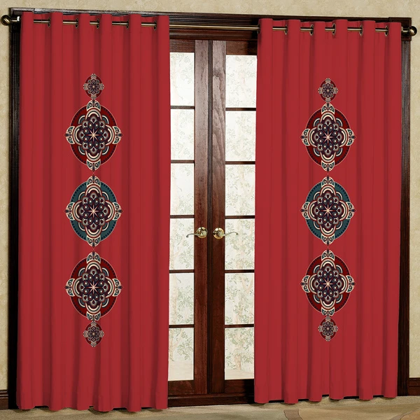 پرده چاپی مدل  هازان پانچی کد 68 سایز 280x140 سانتی متر