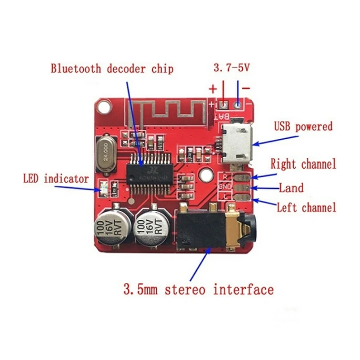 عکس شماره 2 : ماژول بلوتوث پخش خودرو و اسپیکر مدل 2023