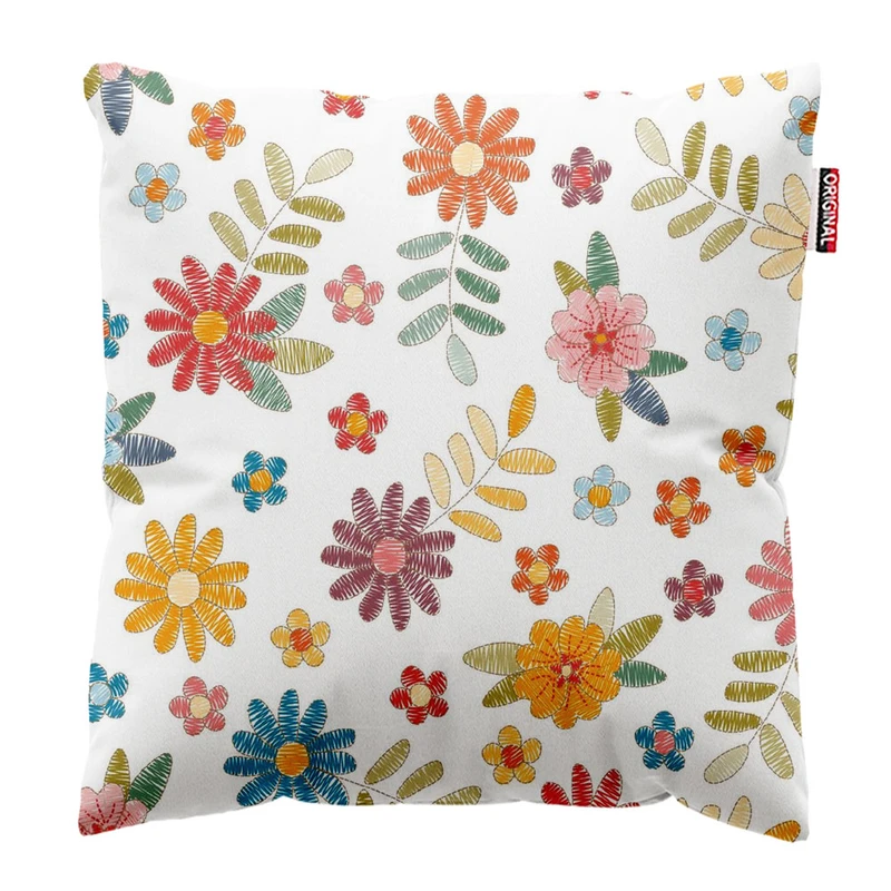  کوسن پاد آفرین طرح گل کد 3434 سایز 30*30 سانتی متر